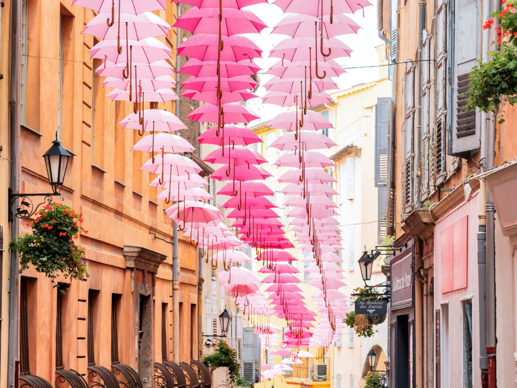 Street scape of Grasse, France