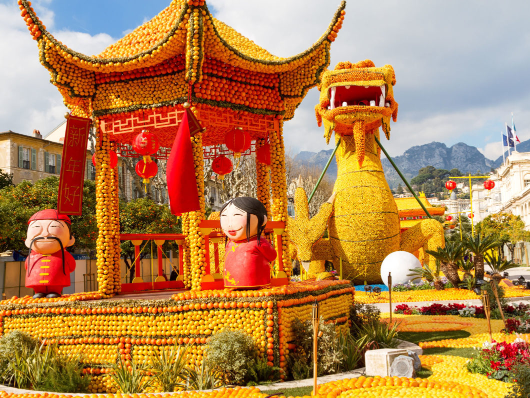 Lemon Festival in Menton, France