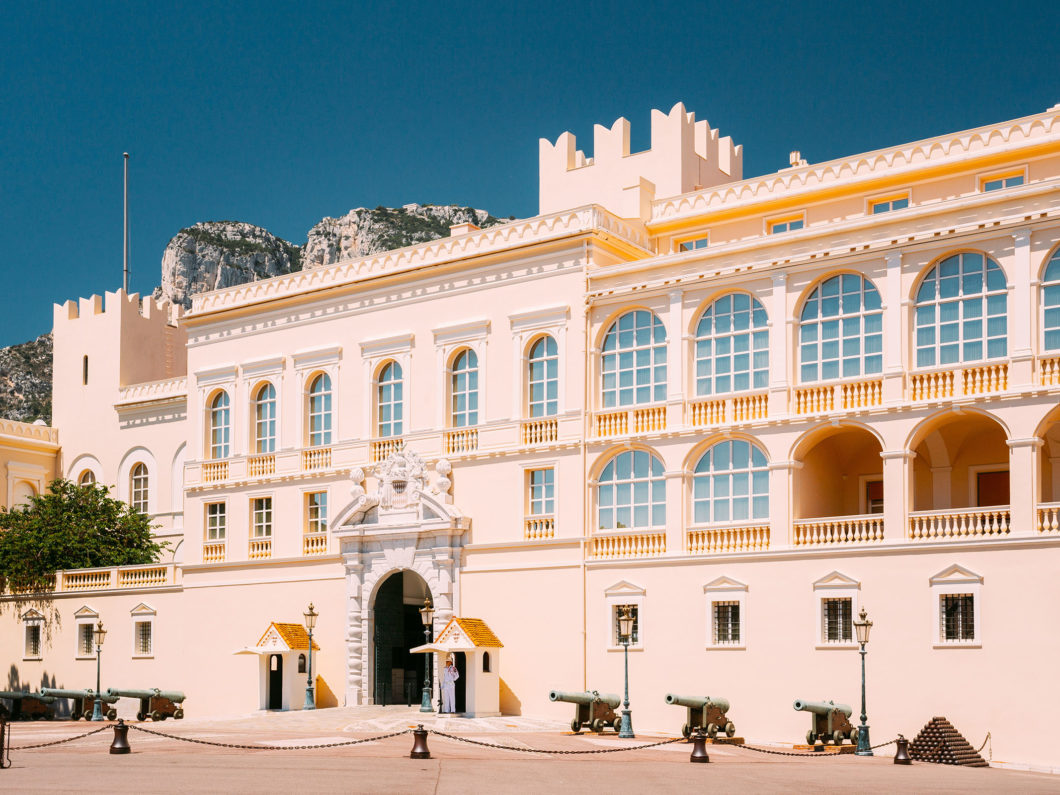 Monte Carlo, Monaco. Royal palace, residence of Prince of Monaco