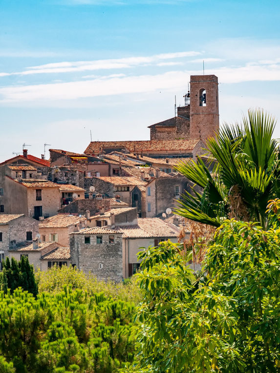 Panoramic view of Saint Paul de Vence town in Provence, France