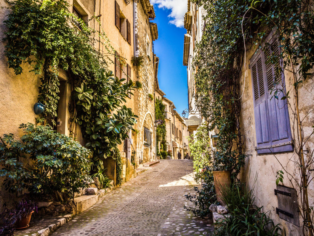 A narrow street of Saint Paul de Vence