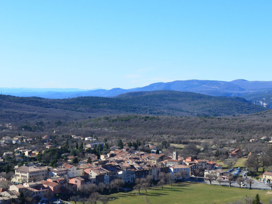 camping saint vallier de thiey vue