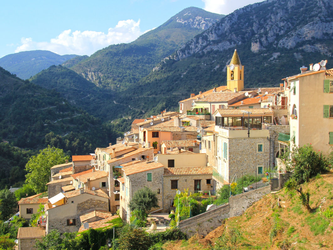 Sainte Agnes village, France.