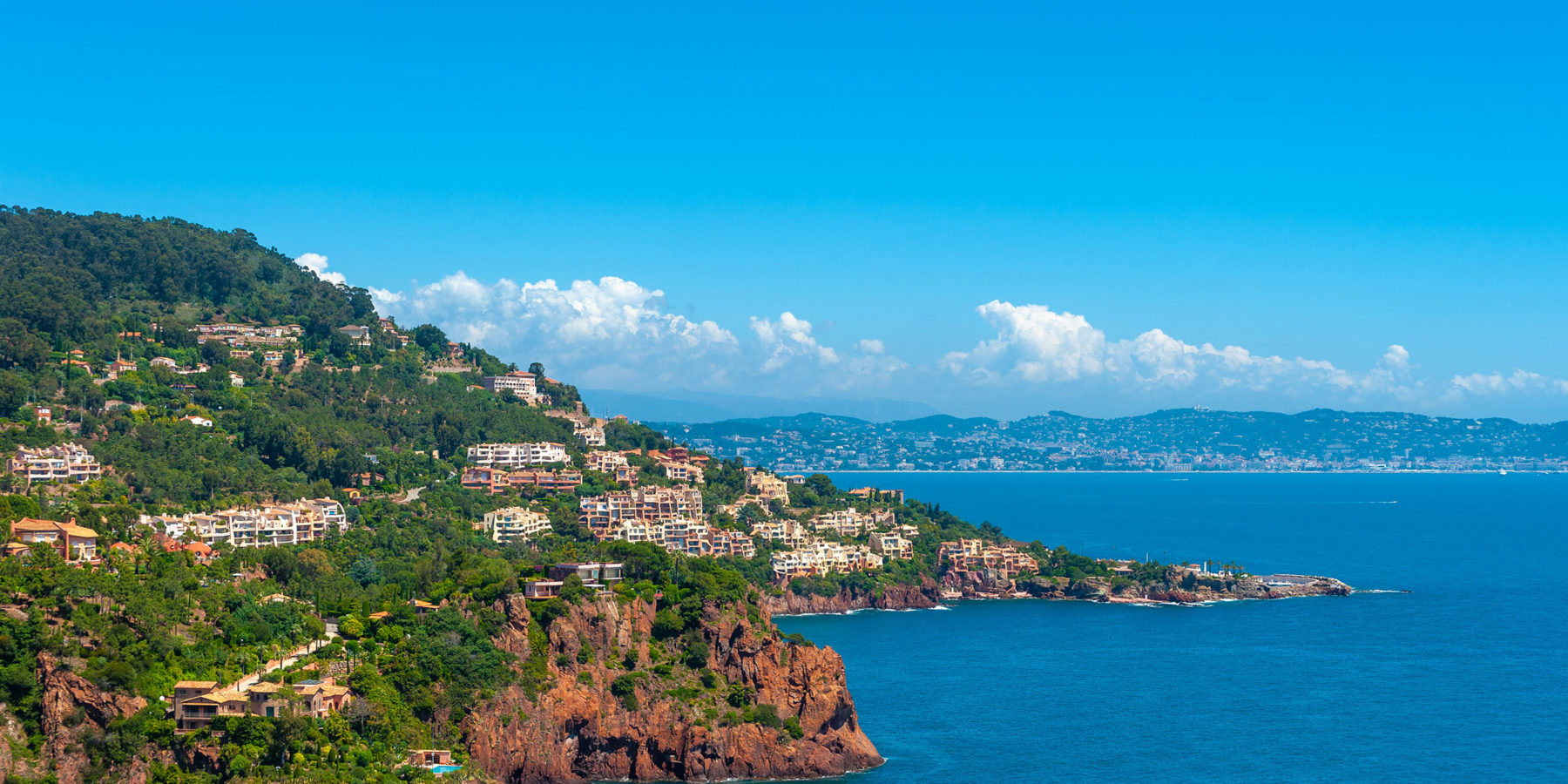 Coastal landscape close to Théoule sur Mer