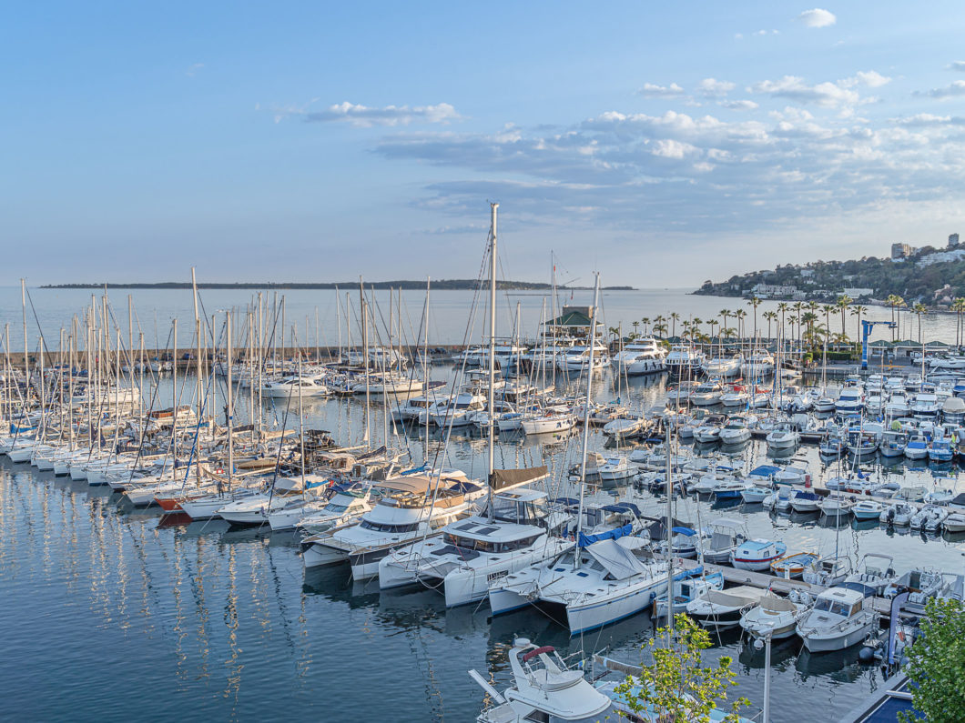 The old marina of Golfe Juan Vallauris on the Cote d'Azur