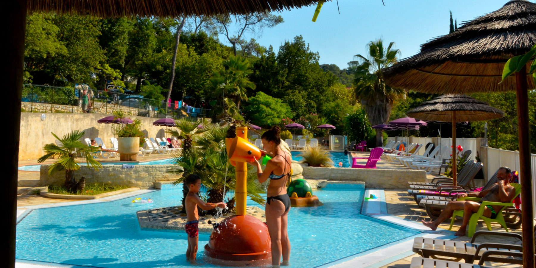 pataugeoire camping pinede cote azur