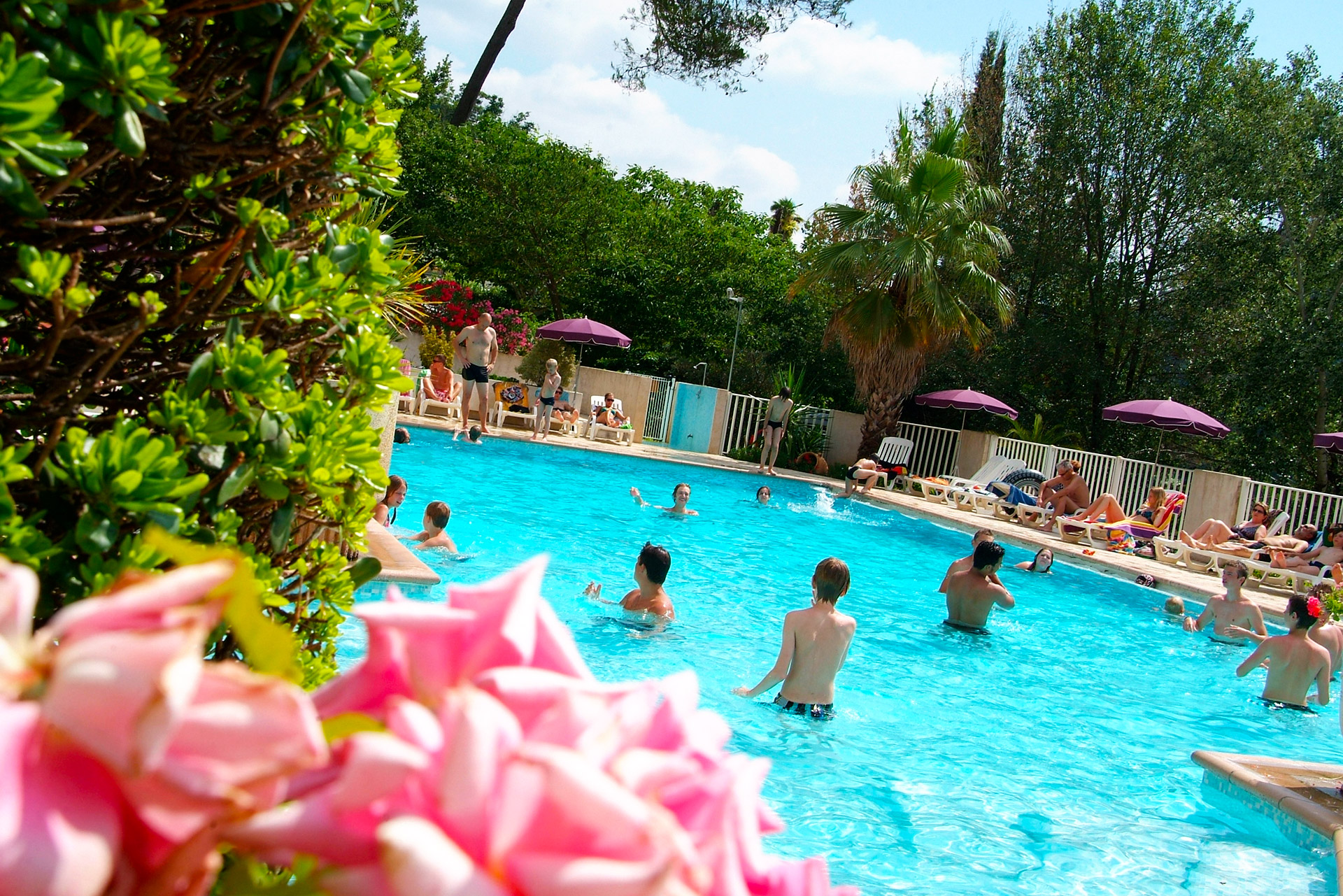 piscine chauffe camping pinede cote azur 2