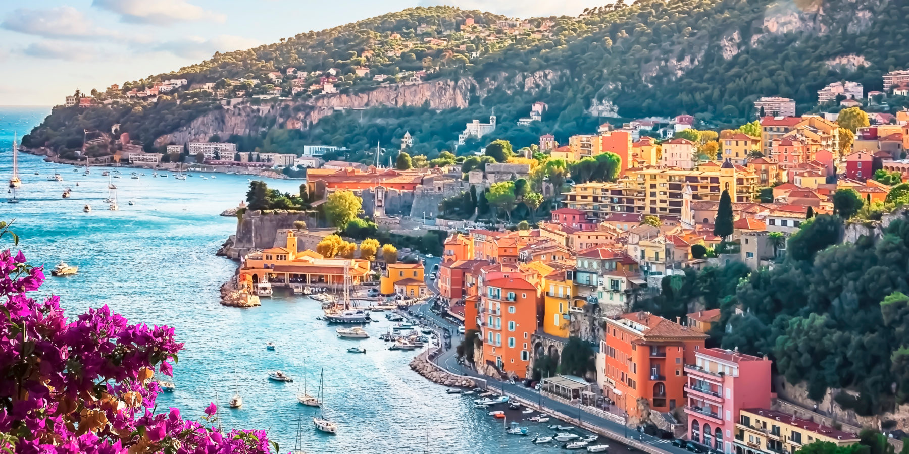 Villefranche Sur Mer village next to Nice on the French Riviera